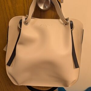 Chic Korean Cream Handbag